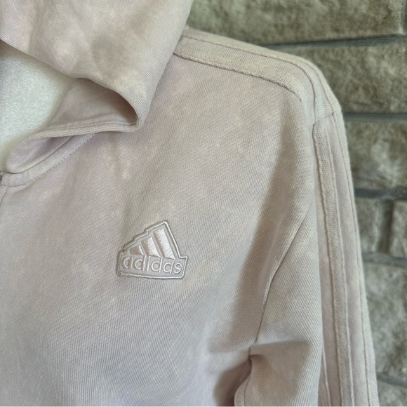 Pink Adidas full zip hoodie. Size M - Picture 5 of 7